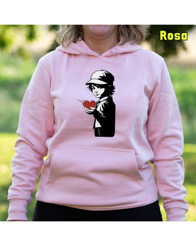 Sudadera mujer con capucha Corazón En Mano