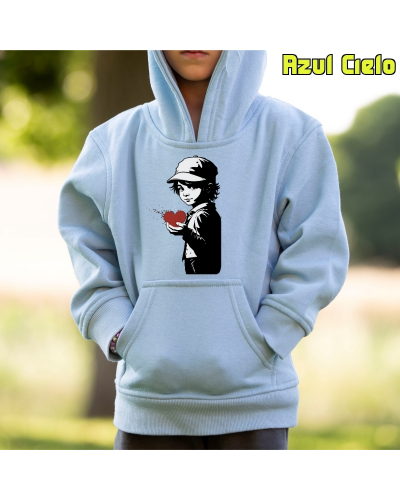 Sudadera niño con capucha Corazón En Mano