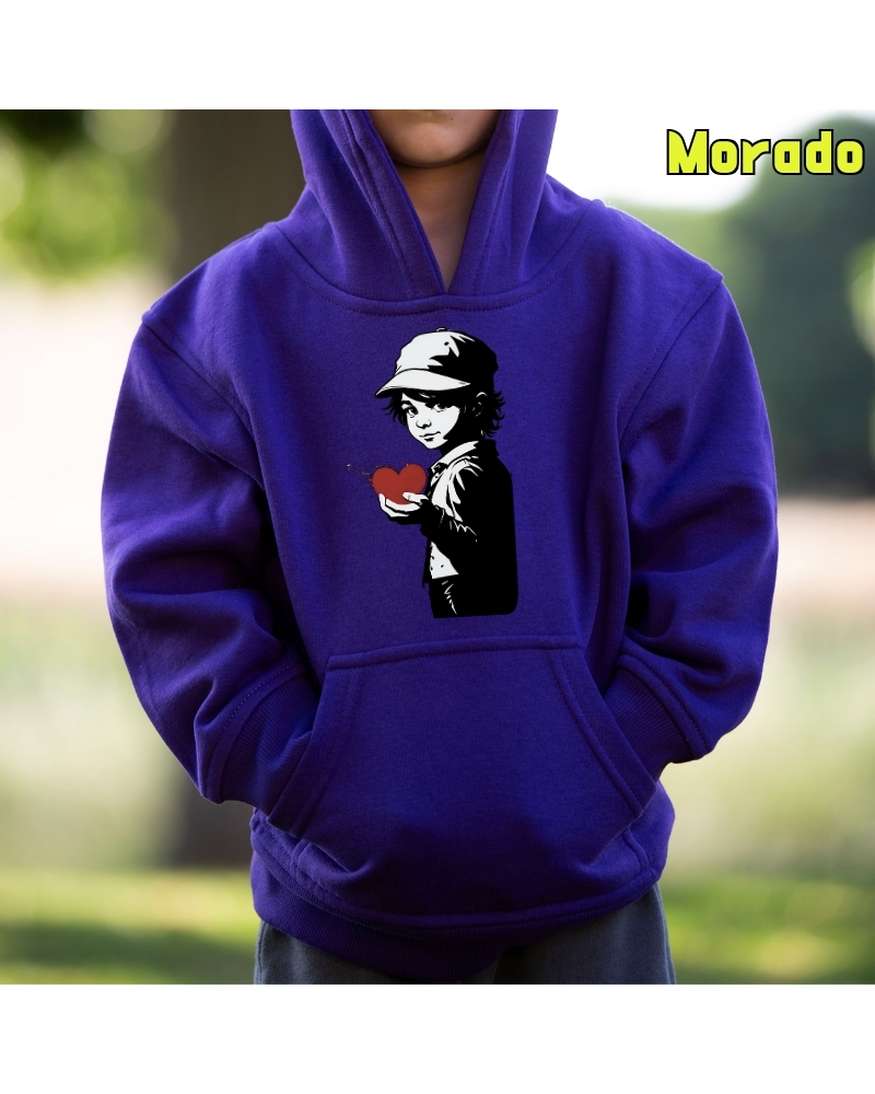 Corazón En Mano - Sudadera Niño Con Capucha