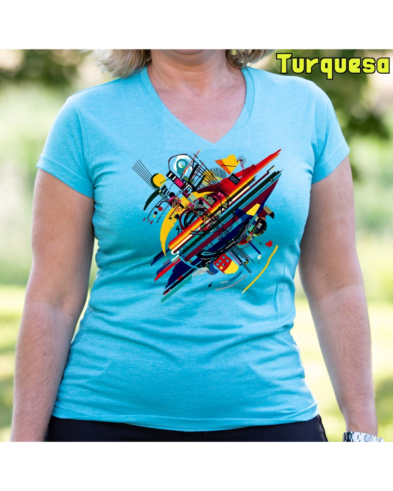 Camiseta Mujer Manga Corta - Kandinsky