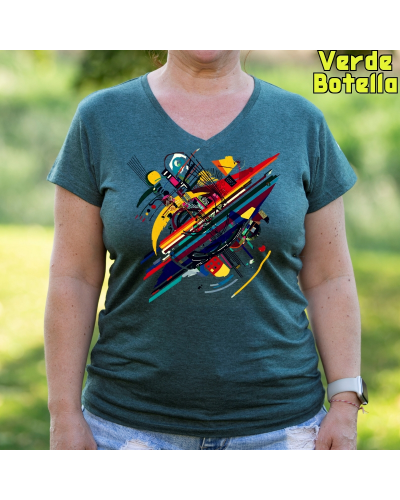 Camiseta Mujer Manga Corta - Kandinsky