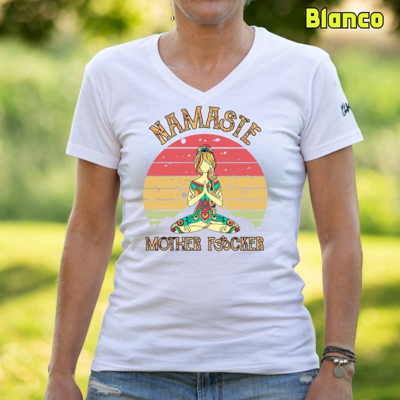 Namaste - Camiseta Mujer Manga Corta