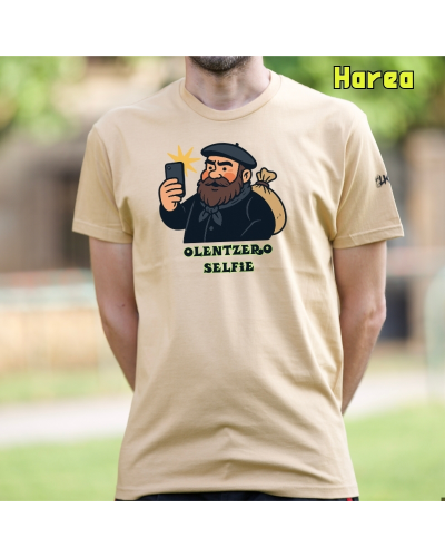 Olentzero Selfie -Gizonezkoen Kamiseta