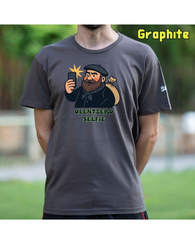 Gizonezkoen Kamiseta - Olentzero Selfie