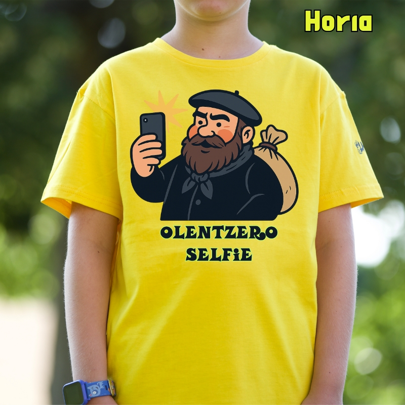 Haur Kamiseta - Olentzero Selfie
