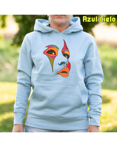 Sudadera mujer con capucha Una Mirada  La Kamiseta K Buskas