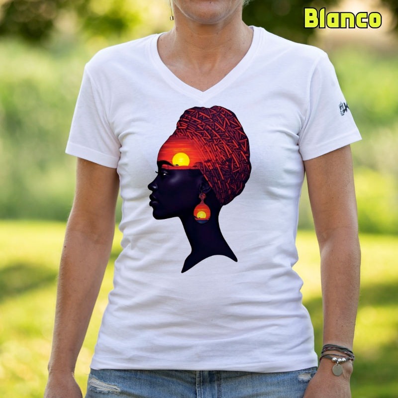 Africa Infinita - Camiseta Mujer Manga Corta