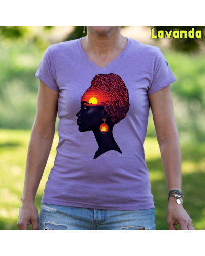 Africa Infinita - Camiseta Mujer Manga Corta