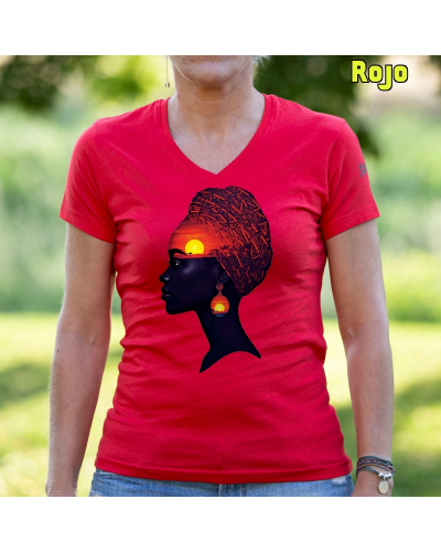 Africa Infinita - Camiseta Mujer Manga Corta