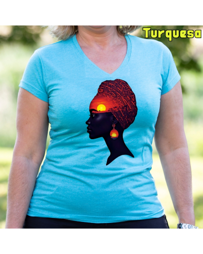 Camiseta Mujer Manga Corta - Africa Infinita