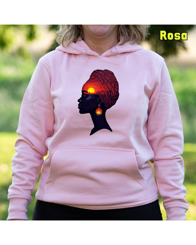 Sudadera mujer con capucha Africa Infinita – La Kamiseta K Buskas