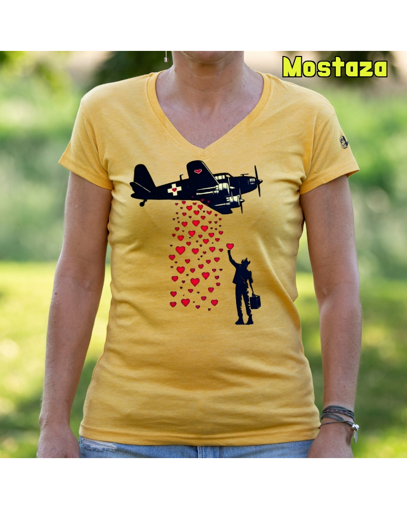 Bombardero De Corazones - Camiseta Mujer Manga Corta