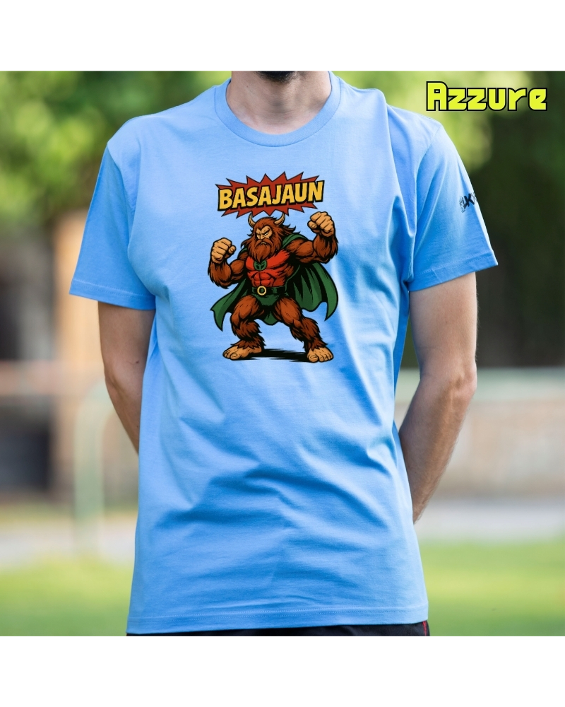 Gizonezkoen Kamiseta-Basajaun Komic