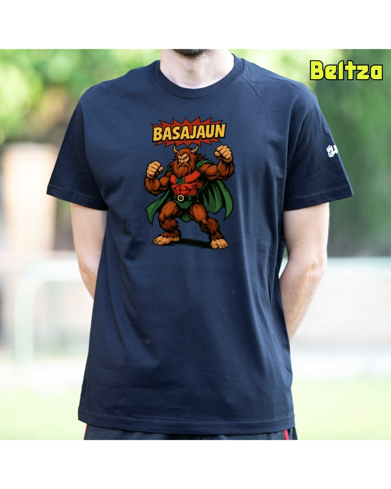 Gizonezkoen Kamiseta-Basajaun Komic