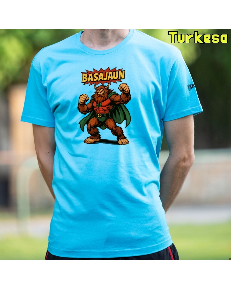 Gizonezkoen Kamiseta-Basajaun Komic