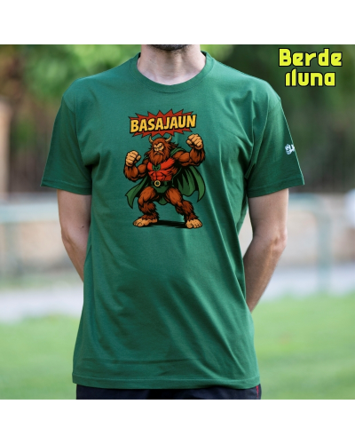 Gizonezkoen Kamiseta-Basajaun Komic