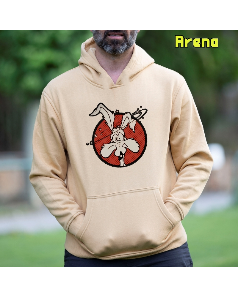 Sudadera hombre con capucha Koyote