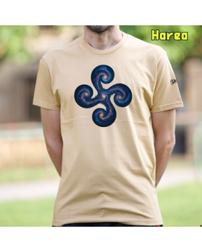 GizonKamiseta-Lauburu Galaxia Harea