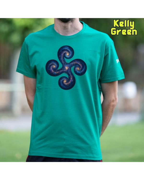 GizonKamiseta-Lauburu Galaxia KellyGreen