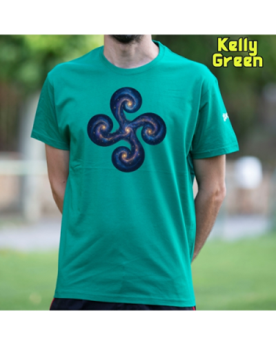GizonKamiseta-Lauburu Galaxia KellyGreen