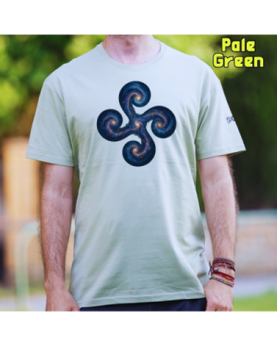 GizonKamiseta-Lauburu Galaxia PaleGreen