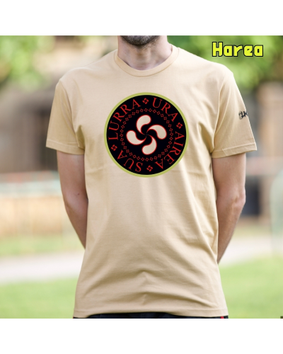 Gizonezkoen Kamiseta-Airea Ura Sua Lurra