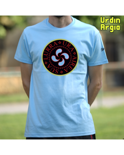 Gizonezkoen Kamiseta-Airea Ura Sua Lurra