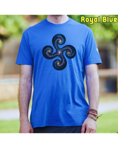 GizonKamiseta-Lauburu Galaxia RoyalBlue