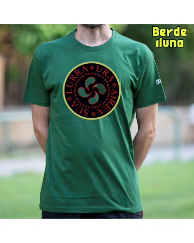 Gizonezkoen Kamiseta-Airea Ura Sua Lurra