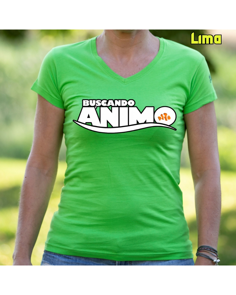 Animo - Camiseta Mujer Manga Corta