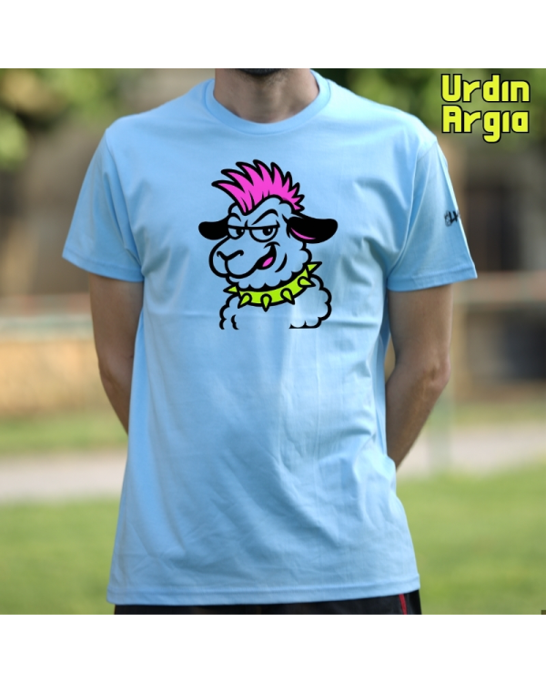 GizonKamiseta-Latxa Punk UrdinArgia