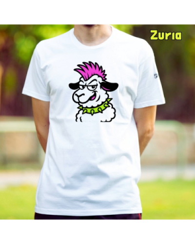 GizonKamiseta-Latxa Punk Zuria