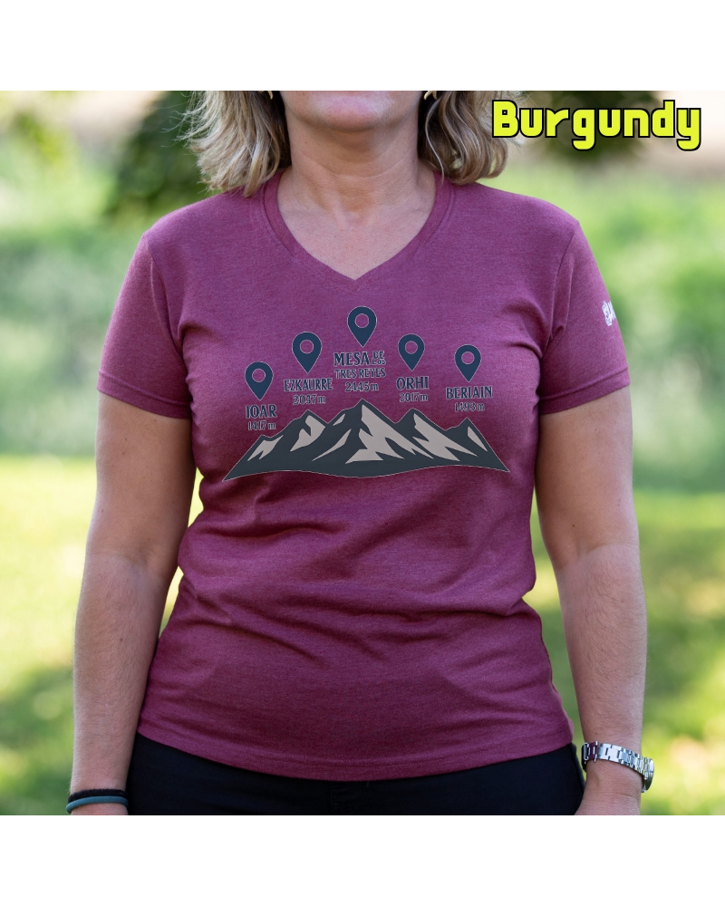 Cumbres Navarras - Camiseta Mujer Manga Corta