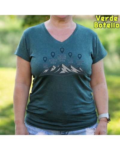 Cumbres Navarras - Camiseta Mujer Manga Corta