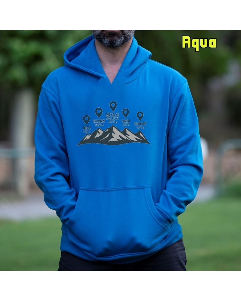 Sudadera hombre con capucha Cumbres Navarras