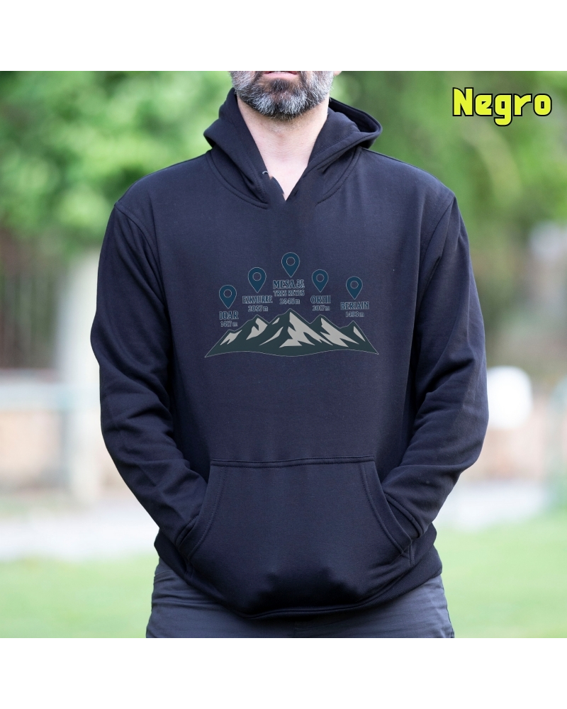 Sudadera hombre con capucha Cumbres Navarras
