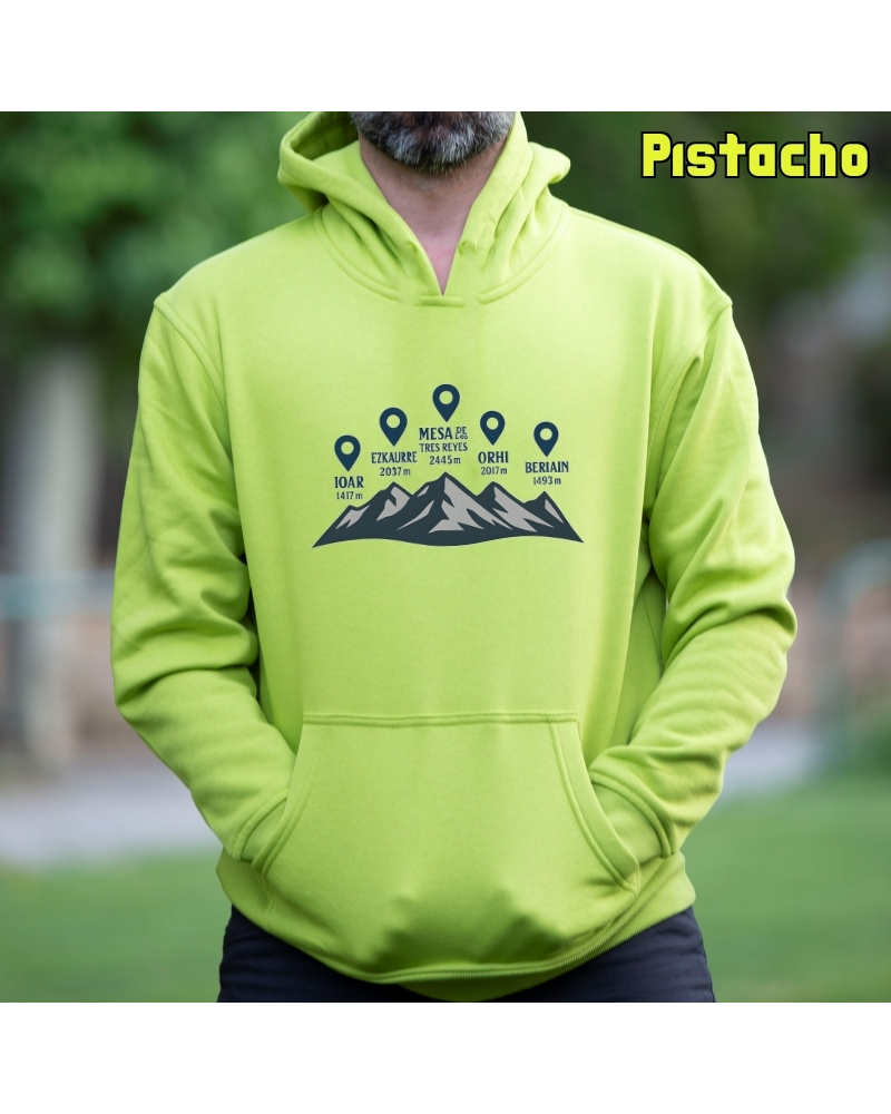 Cumbres Navarras - Sudadera Hombre Con Capucha
