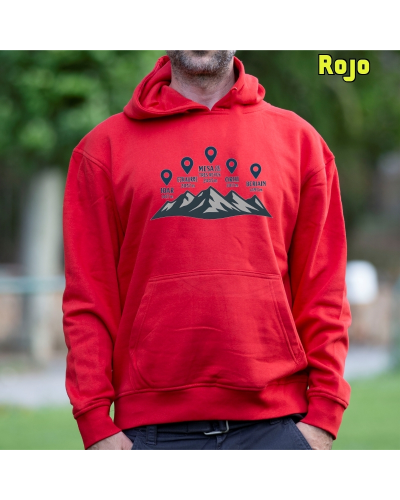 Sudadera hombre con capucha Cumbres Navarras