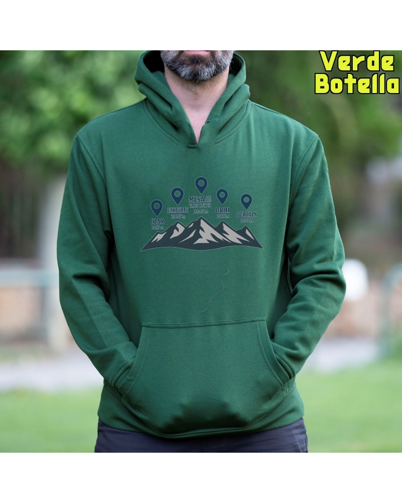 Cumbres Navarras - Sudadera Hombre Con Capucha
