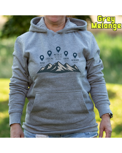 Sudadera mujer con capucha Cumbres Navarras