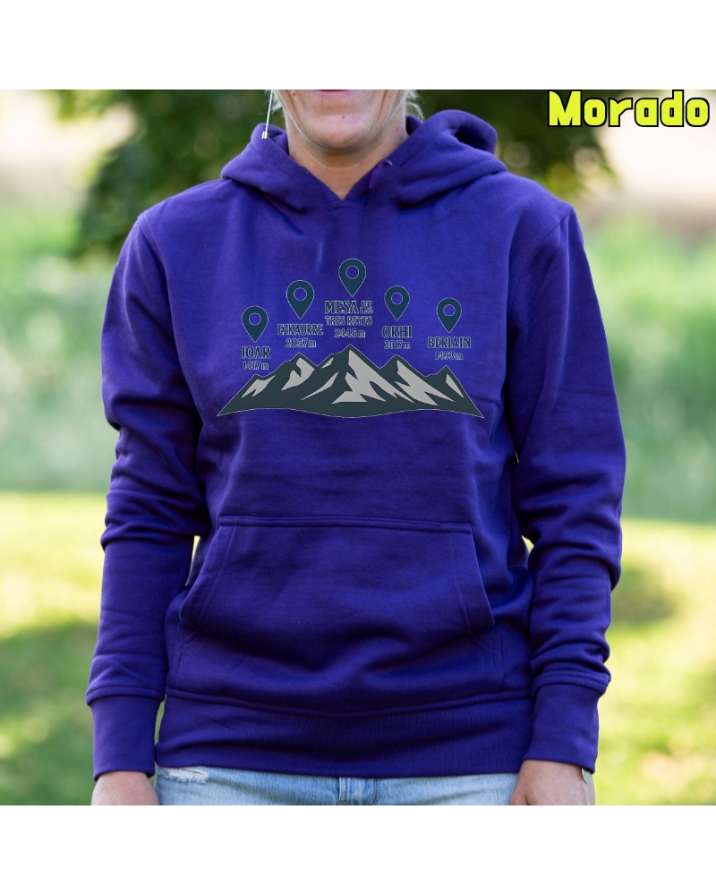 Sudadera mujer con capucha Cumbres Navarras