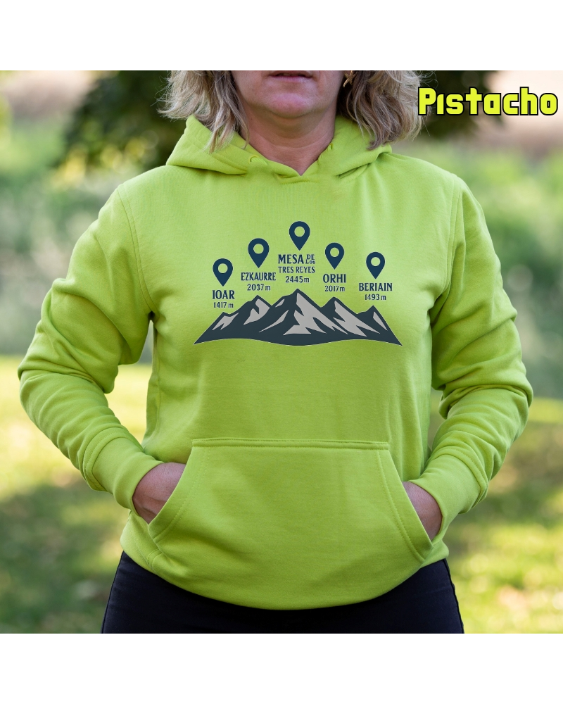 Sudadera mujer con capucha Cumbres Navarras
