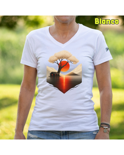 Japan House - Camiseta Mujer Manga Corta