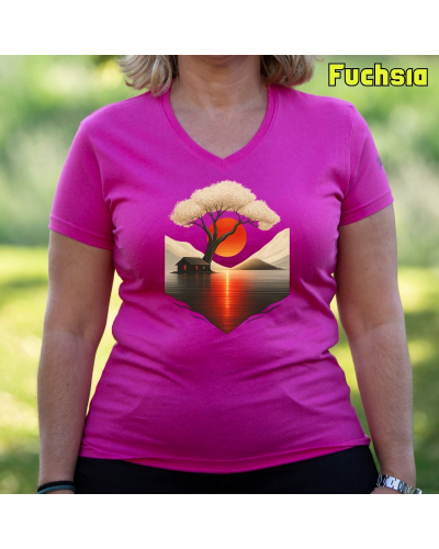 Japan House - Camiseta Mujer Manga Corta