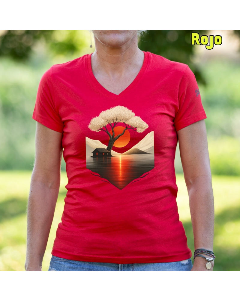 Japan House - Camiseta Mujer Manga Corta
