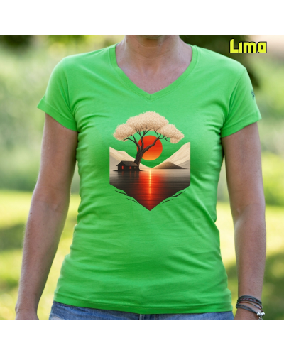 Japan House - Camiseta Mujer Manga Corta