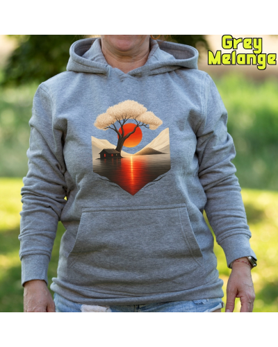 Sudadera mujer con capucha Japan House