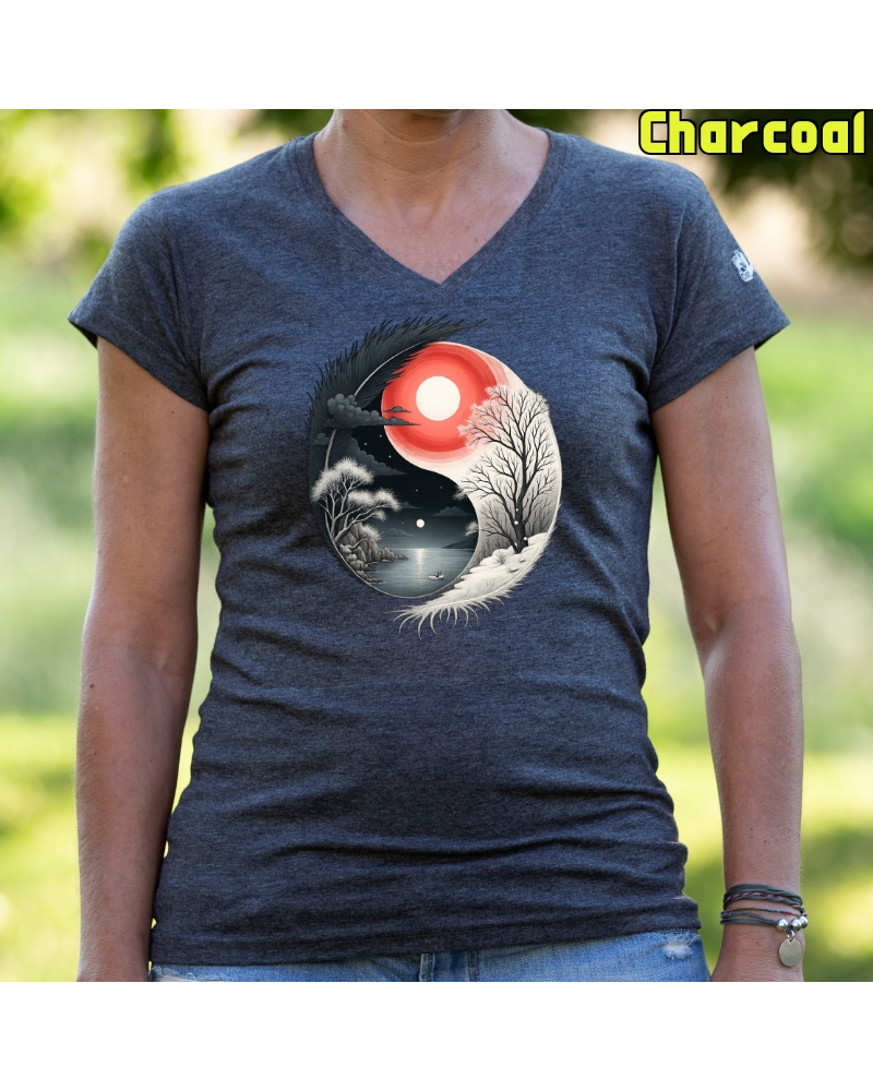 Camiseta Mujer Manga Corta - Yin Yang