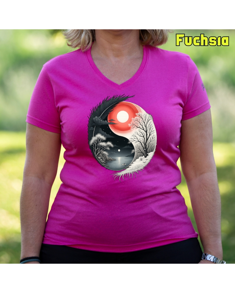 Camiseta Mujer Manga Corta - Yin Yang