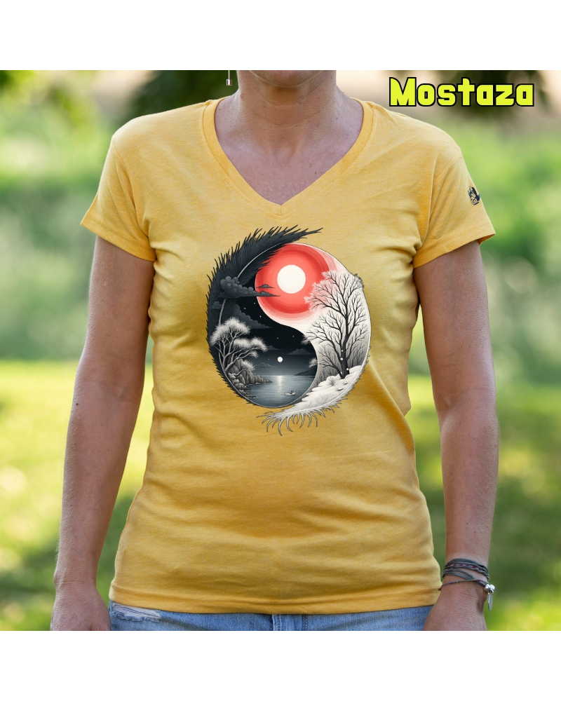 Camiseta Mujer Manga Corta - Yin Yang